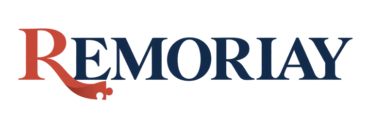 Remoriay storybook puzzle footer wordmark